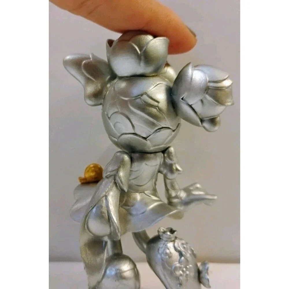 Disney Good Smile James Jean 90th Anniversary Minnie Mouse Figure Silver Snail